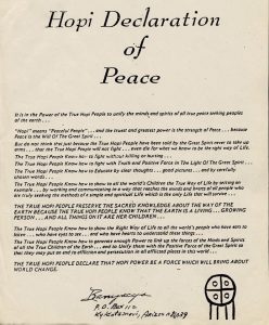 Hopi Declaration of Peace